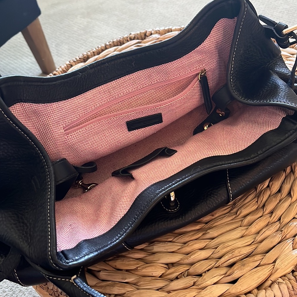 Dooney & Bourke Black Leather Bag - Picture 4 of 6